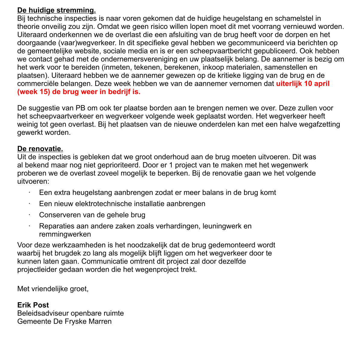Brief dfm 2
